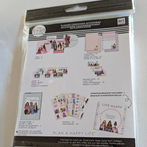 NWT Happy Planner Rong Rong 122 pc Mini Companion Accessories Stickers Bracelet - Picture 6 of 7